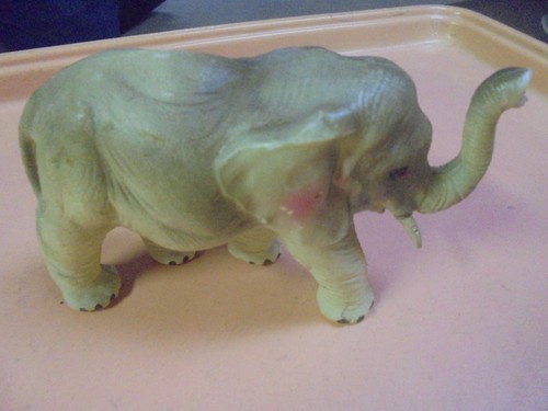 Vintage celluloid elephant - celluloid,