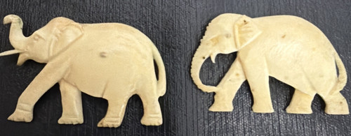 Pair celluloid elephant - of,