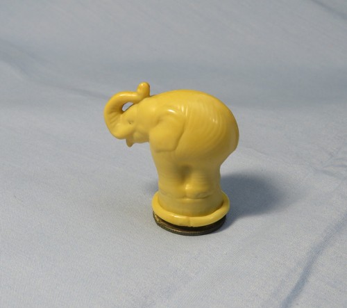 Celluloid elephant with metal - celluloid,