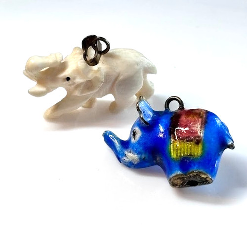 Vintage miniature elephant - vintage,